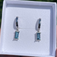 London Blue Topaz Baguette Earring