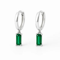 Emerald Baguette Earring