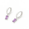 Amethyst Baguette Earring