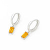 Citrine Baguette Earring