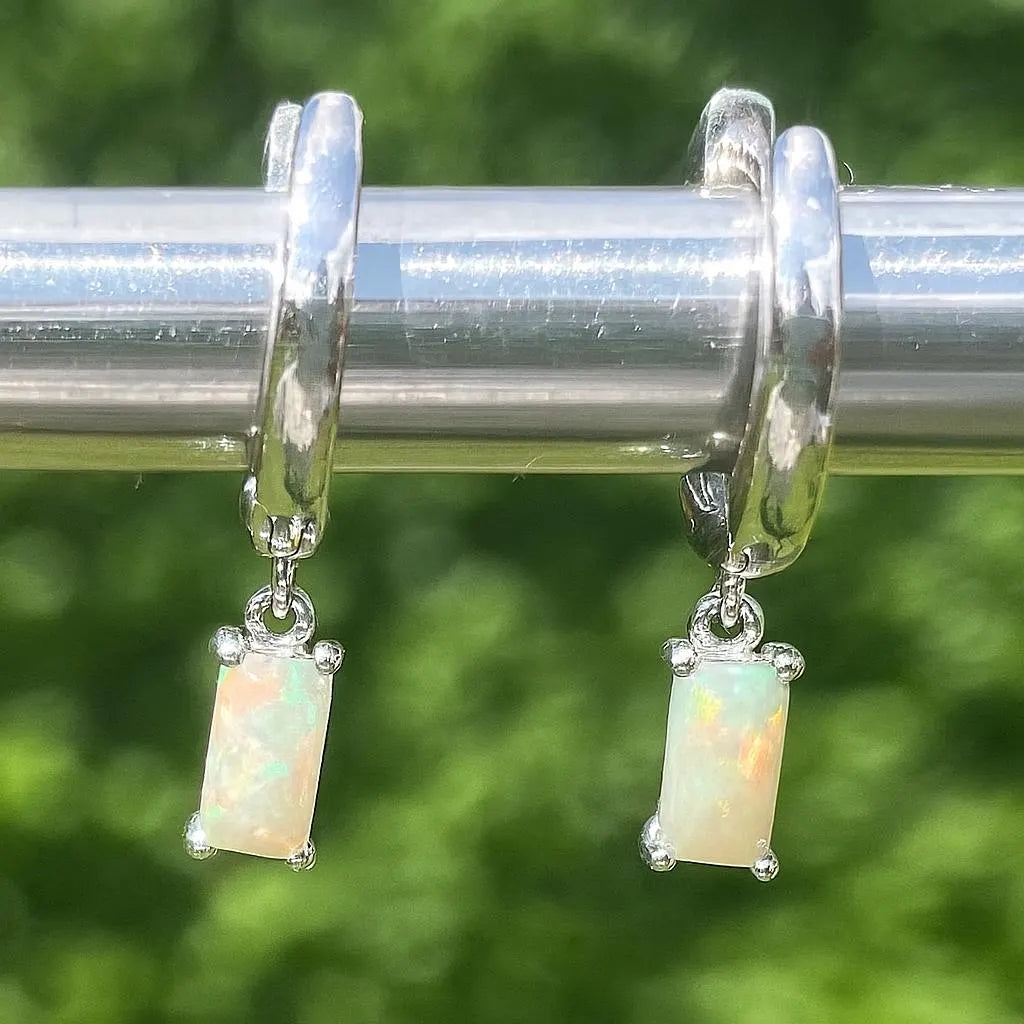Ethiopian Opal Baguette Earring