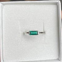 Emerald Baguette Ring