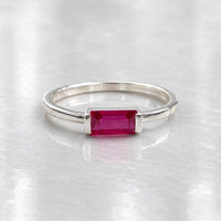 Ruby Baguette Ring