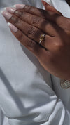 Citrine Baguette Ring